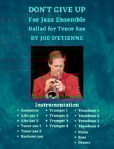 Don't Give Up Jazz Ensemble sheet music cover